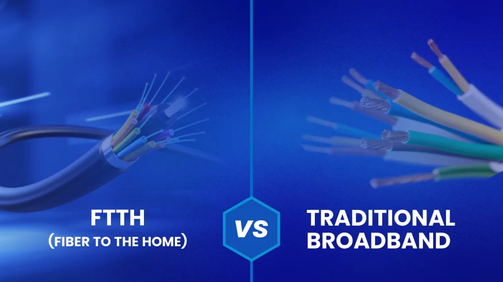 FTTH vs Traditional Broadband: Why Fiber Is the Future of Internet