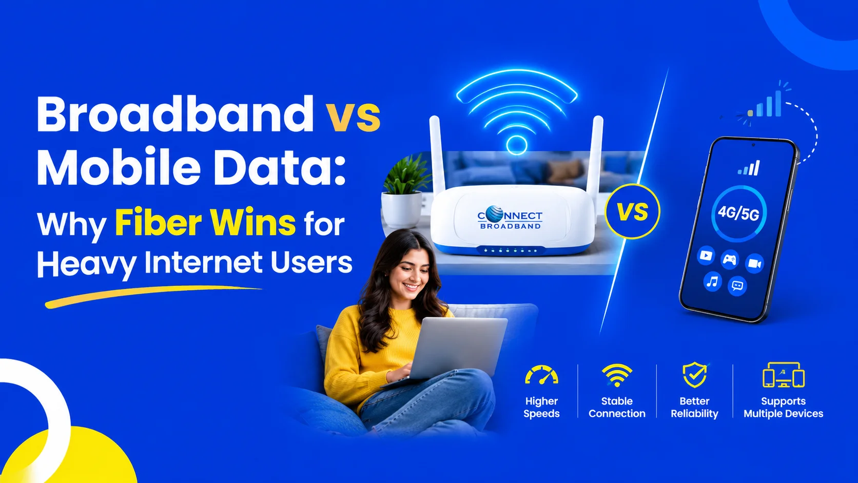 Broadband vs Mobile Data
