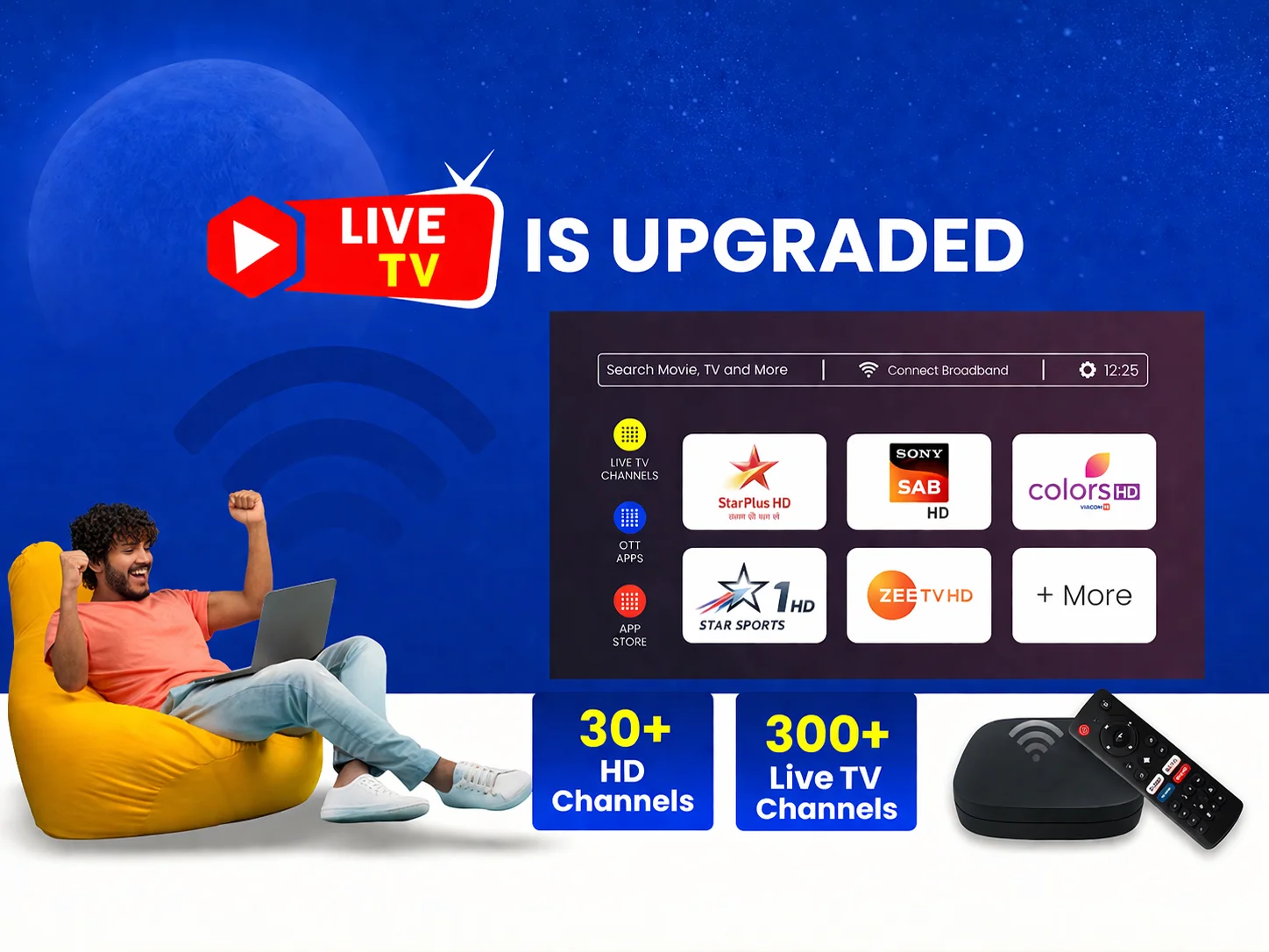 connect broadband live tv